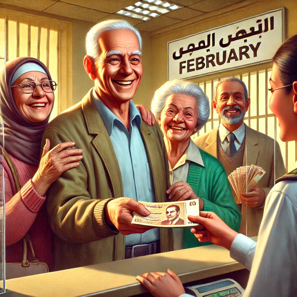 زيادة المعاشات شهر فبراير