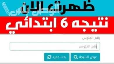 طريقة استخراج نتيجة الصف السادس