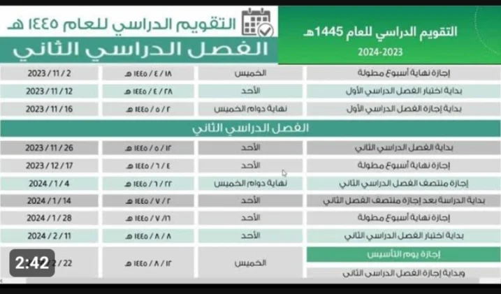 موعد الاختبارات النهائية في