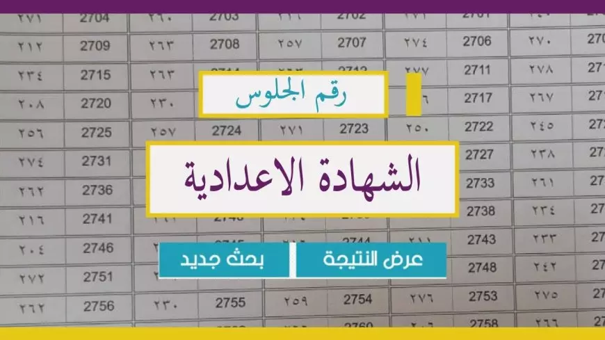 نتيجة الشهادة الاعدادية الترم