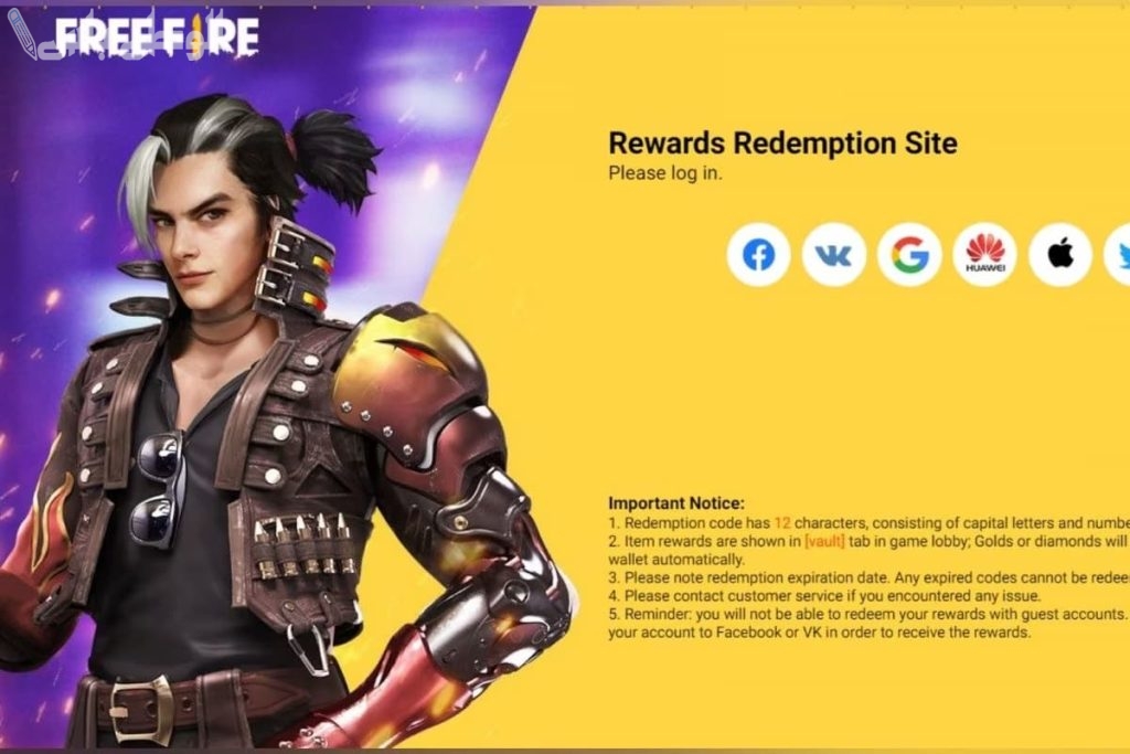أكواد 2025 Free Fire