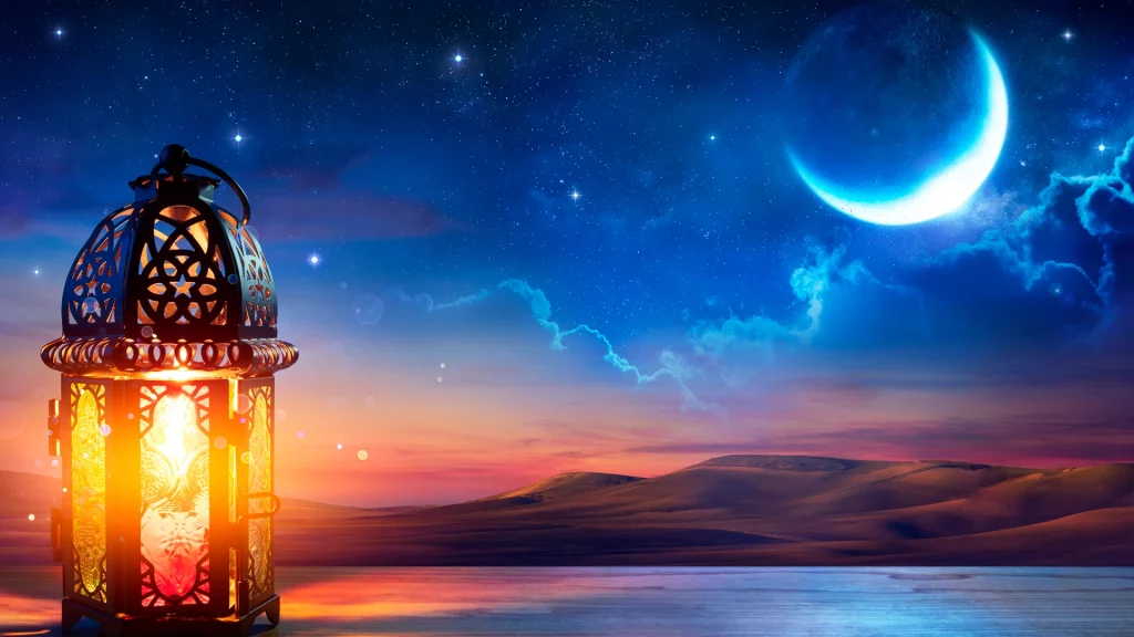 تهنئة رمضان مزخرفة