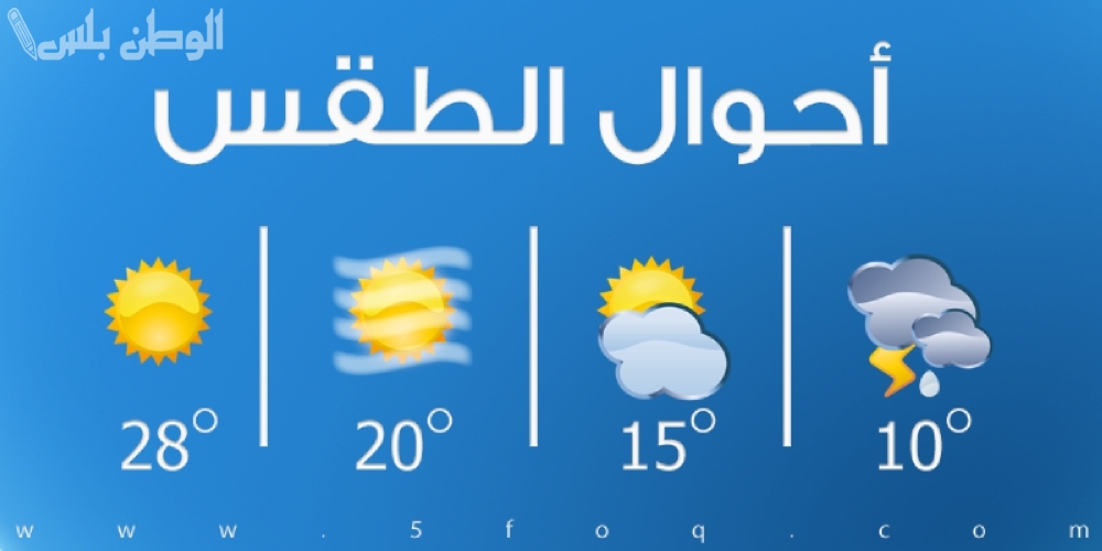 درجات الحرارة المتوقعة في
