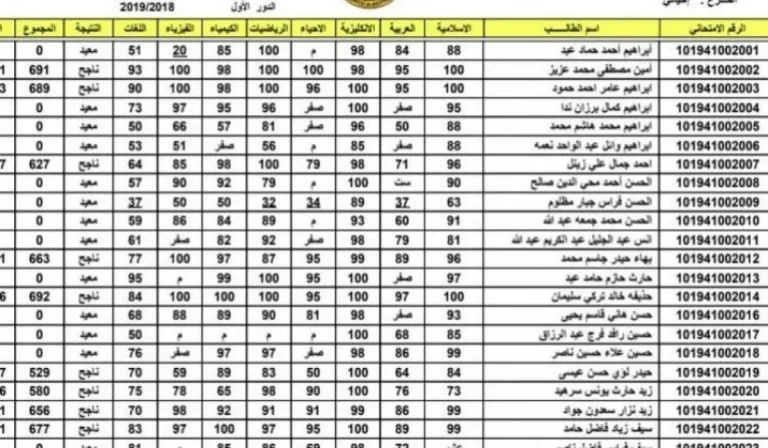 رابط نتائج فوري نتائج السادس الإعدادي 2025 في العراق دور أول عبر موقع وزارة التربية والتعليم الرسمي