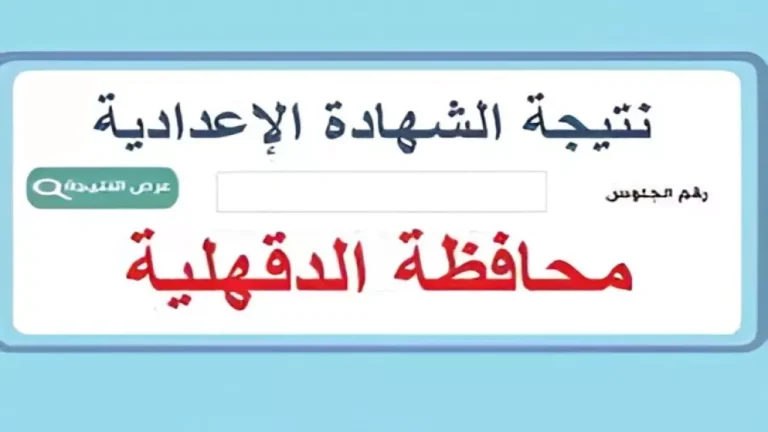 خطوة بخطوة.. طريقة الاستعلام عن نتيجة الشهادة الإعدادية محافظه الدقهلية الترم الأول