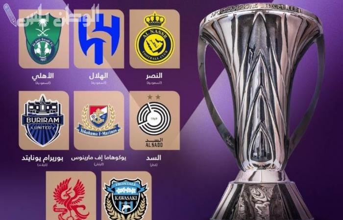 قرعة دوري أبطال آسيا للنخبة تضع النصر في مواجهة نارية أمام يوكوهاما الياباني
