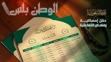 إمساكية رمضان 2025/1446