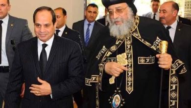 السيسي بيأكد دعمه لعيد القيامه