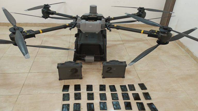 إحباط تهريب مخدرات بواسطة طائرة مسيرة في المنطقة العسكرية الجنوبية