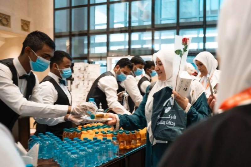 استقبال حجاج روسيا بالتراث