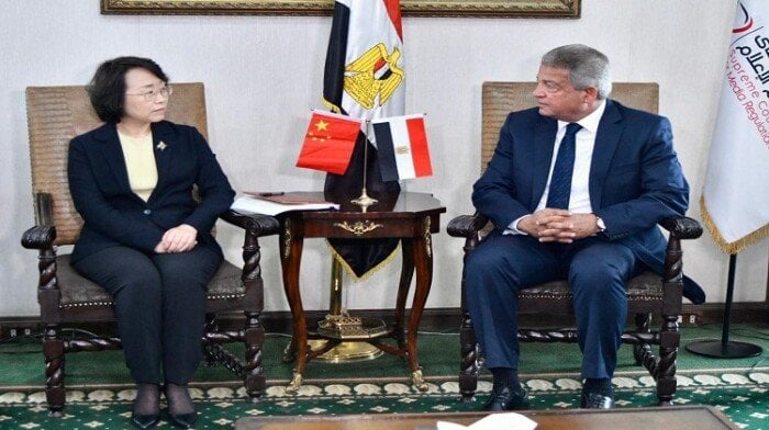 استقبال رئيس الأعلى للإعلام لرئيسة الهيئة الوطنية للإذاعة والتلفزيون الصينية