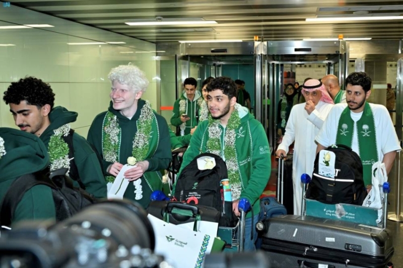 استقبال مميز لمنتخب المملكة
