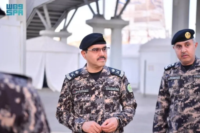 المغيسيب يشرف ميدانيًا على جهود القوات لخدمة ضيوف الرحمن  
العمل الميداني يستقبله المغيصيب لتفقد الخدمات المقدمة لضيوف الرحمن  
المغيسيب يتفقد سير العمل الميداني للقوات لخدمة ضيوف الرحمن  
تفقد ميداني للمغيسيب لأعمال القوات في خدمة ضيوف الرحمن