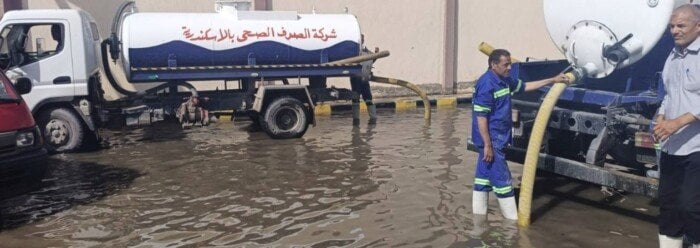 خسائر عاصفة الإسكندرية تكشف