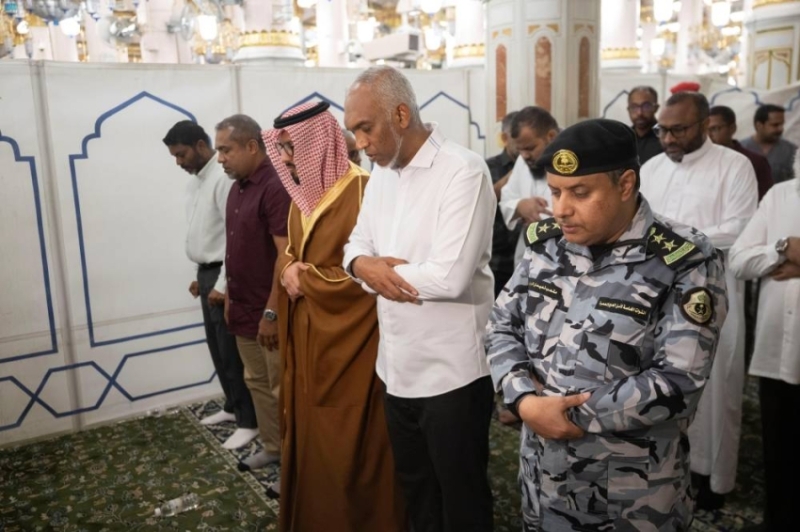 زيارة رئيس المالديف للمسجد