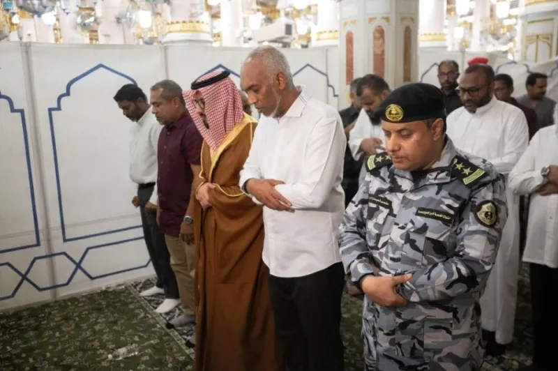 زيارة رئيس المالديف للمسجد النبوي