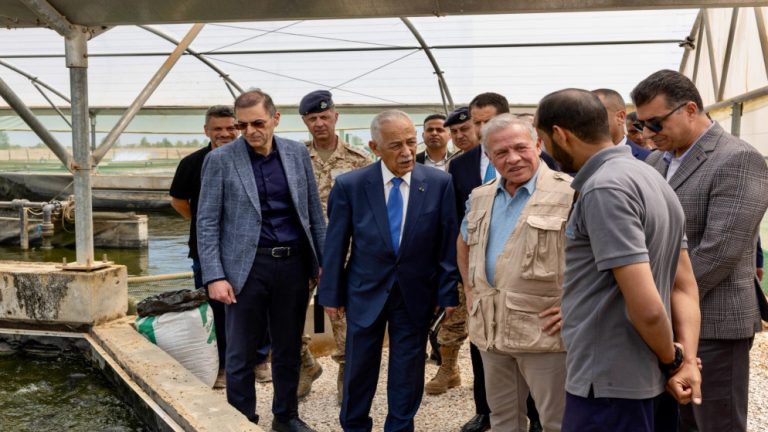 زيارة ملكية لمشروع استزراع سمكي في الجفر