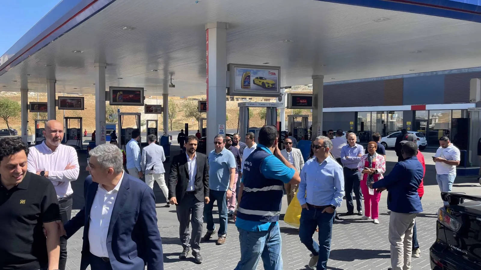 زيارة شركة جليباركو Gilbarco VeederRoot العالمية لشركة المناصير للزيوت والمحروقات