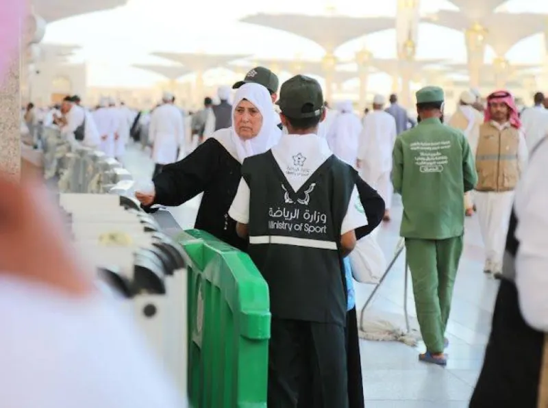 كشافة الرياضة تستمر في تقديم الدعم للحجاج بالمدينة المنورة