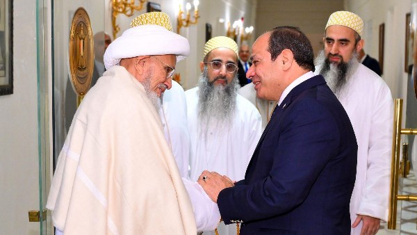 لقاء السيسي وسلطان البهرة: