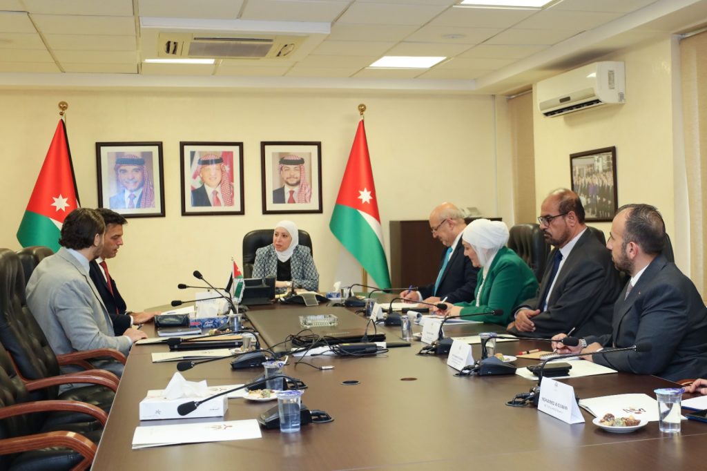 وزيرة النقل تلتقي خبيرين