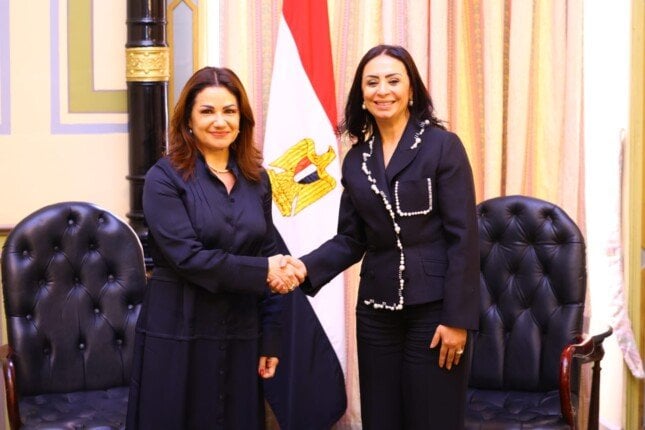 مايا مرسي تتباحث مع