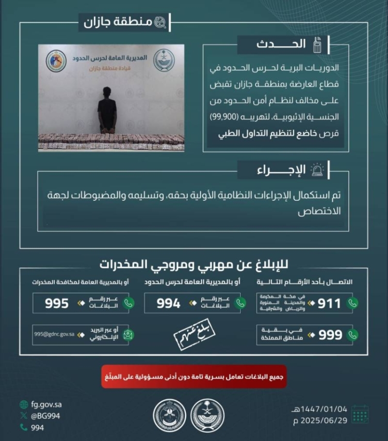 إلقاء القبض على مخالف