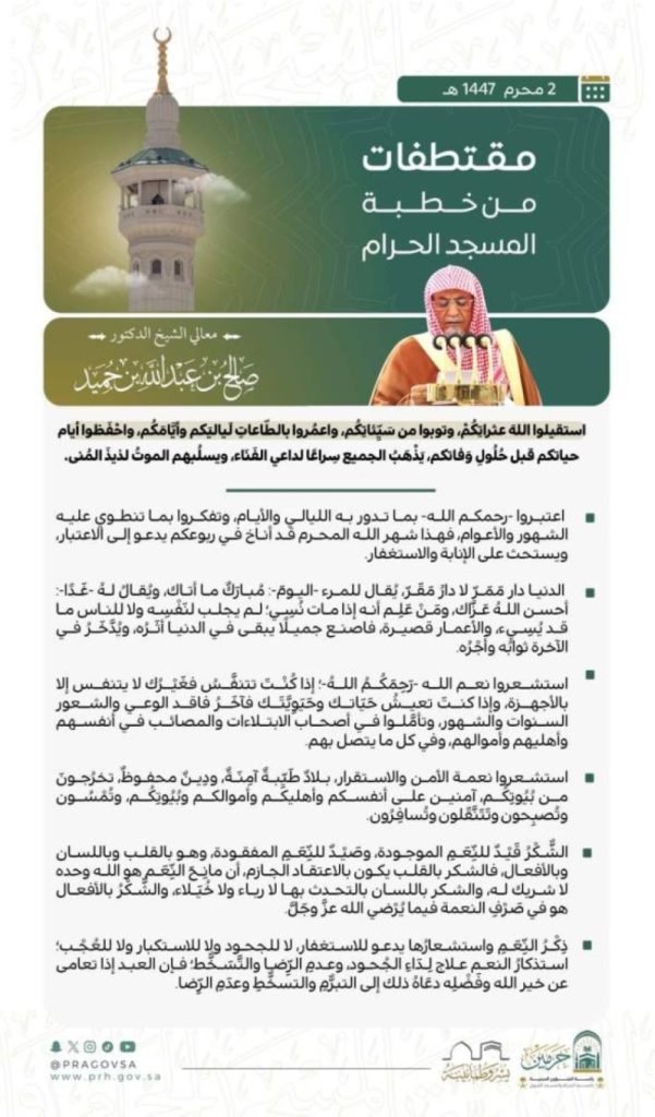 خطبة الجمعة في المسجد