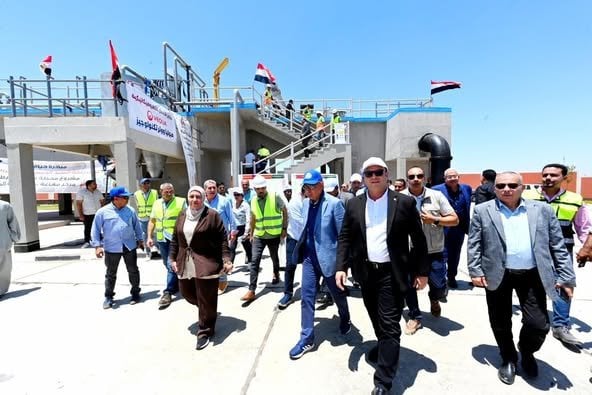 زيارة تفقدية لمحطة معالجة