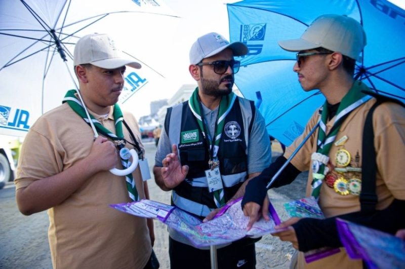 شباب الكشافة يعبرون عن