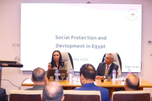 وزيرة التضامن تجتمع بأعضاء