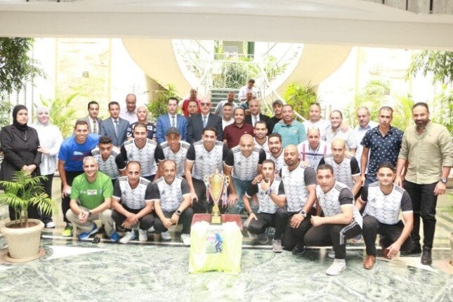 أبطال المصرية للمطارات يتأهلون لبطولة الجمهورية بكرم الطيار وائل النشار | صور