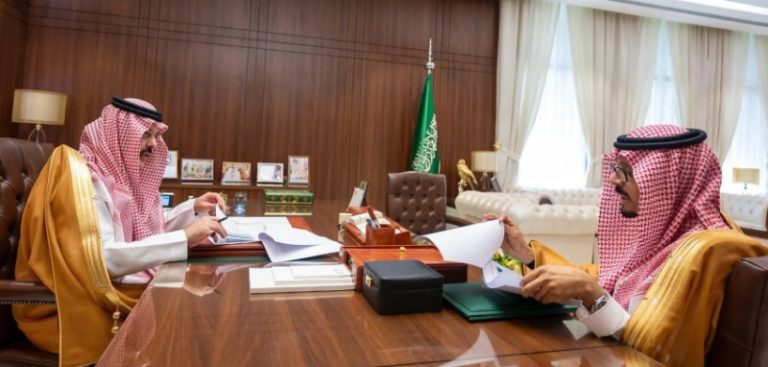 استقبال أمير حائل الرئيس التنفيذي لهيئة تطوير المنطقة