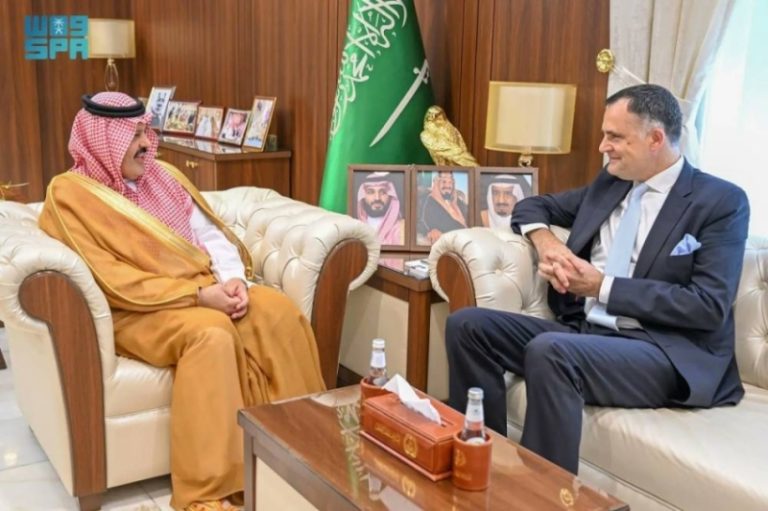 استقبال أمير حائل لثقة سفير الاتحاد الأوروبي