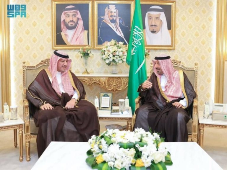 استقبال مميز لأمير نجران مع رئيس هيئة الرقابة ومكافحة الفساد