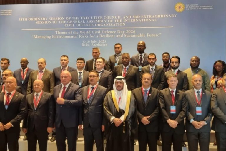 اللواء الفرج يقود وفد وزارة الداخلية في اجتماعات المجلس التنفيذي للمنظمة الدولية للحماية المدنية