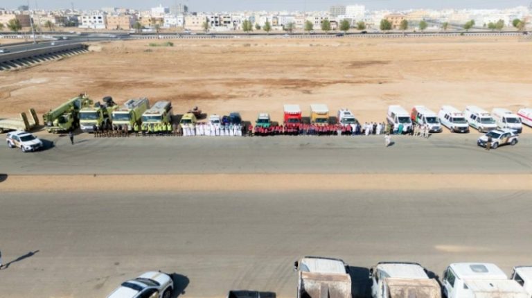 تبوك تشهد فرضية للتعامل مع السيول والفيضانات بمشاركة جهات حكومية