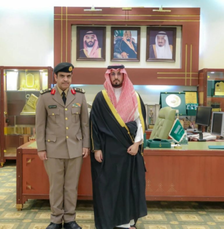 تقلد مدير شرطة الخرج رتبته الجديدة من قبل المحافظ