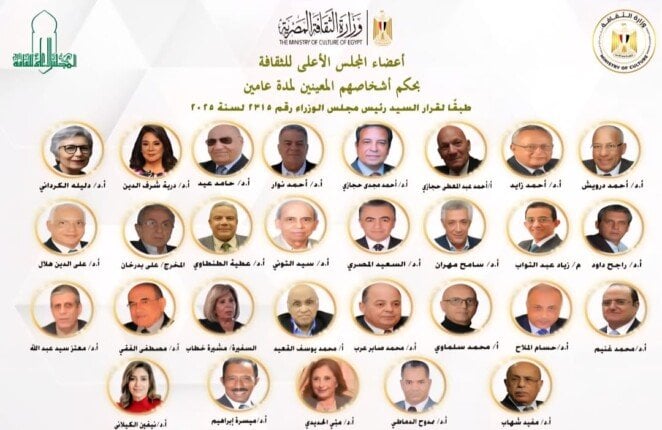 تهنئة خاصة من جامعة القاهرة لأساتذتها وخريجيها المعينين بالمجلس الأعلى للثقافة