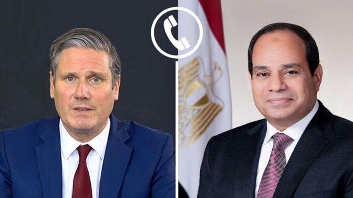 توجه بريطانيا للاعتراف بفلسطين يحظى بإشادة الرئيس السيسي