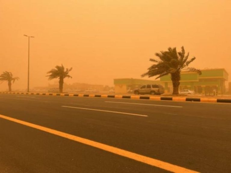 عوالق ترابية تثير الأتربة في منطقة الباحة