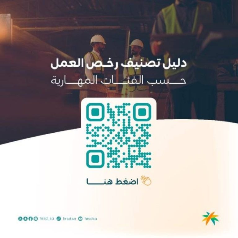 قرار جديد من وزير الموارد البشرية لتصنيف رخص عمل العمالة الوافدة وفقًا للفئات المهارية