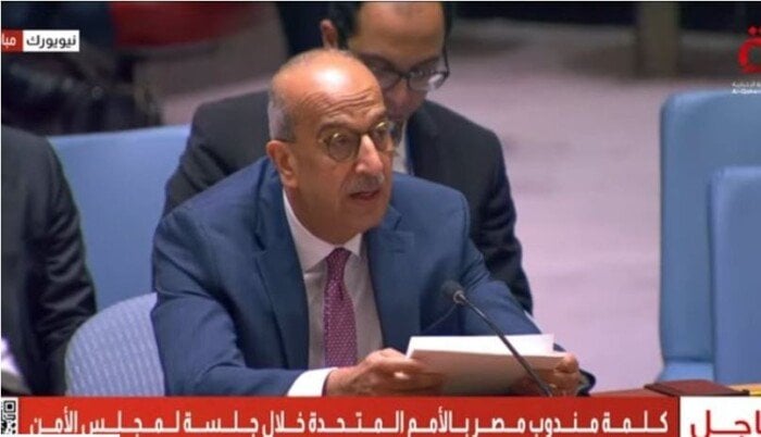 مندوب مصر يؤكد: انتهاك إسرائيل لسيادة الدول العربية يهدد الأمن الإقليمي والدولي