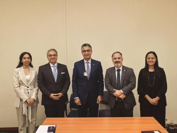 وزير التموين يجري لقاءً مع مديرة المعهد الوطني للمترولوجيا والجودة والتكنولوجيا في البرازيل
