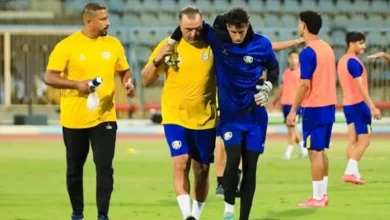 الإسماعيلي يعلن إصابة حارسه في الكاحل.. وفحص طبي يحدد موقفه من مباراة المحلة