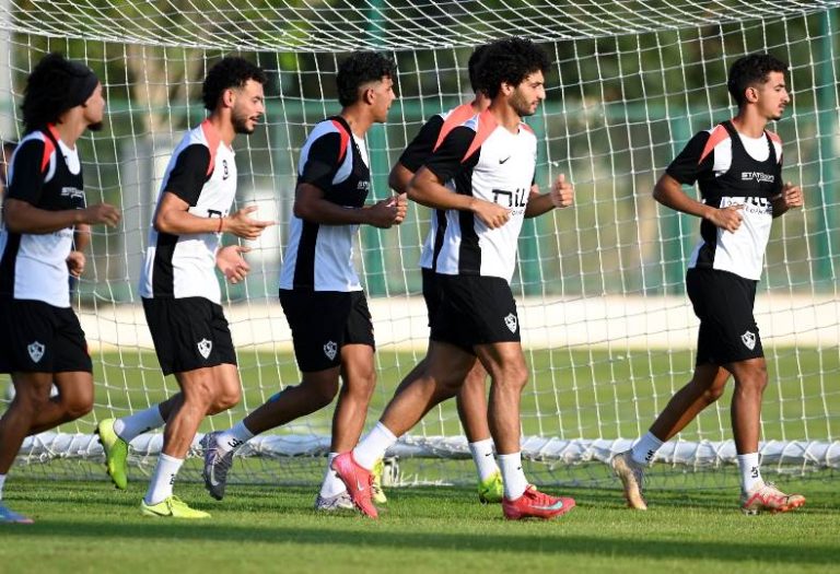 الزمالك يستعد لمواجهة سيراميكا بمران فني مكثف وتقسيمة قوية للاعبين