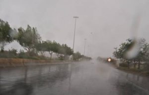 تساقط أمطار غزيرة على محافظة الطائف
