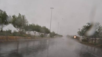 تساقط أمطار غزيرة على محافظة الطائف