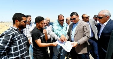 تفقد الوزير مشروعات شبكات المرافق بجنيفة في الشروق
