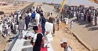 خروج عربات قطار عن القضبان: انقلاب 2 و7 عربات تتعرض للحادث